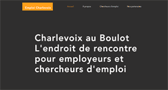 Desktop Screenshot of emploicharlevoix.ca