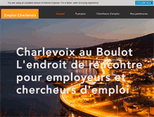 Tablet Screenshot of emploicharlevoix.ca